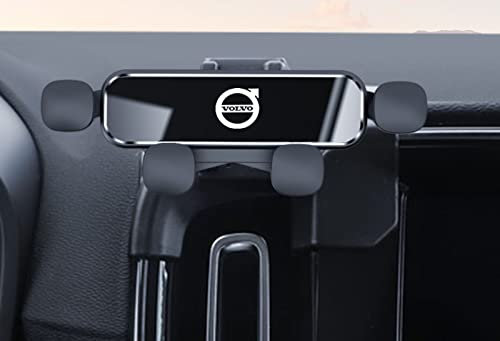 REDLEK Auto Handyhalterung für Volvo XC40 2020-2023, Handy KFZ Halterungen Kratzfest rutschfest, 360° Drehung Flexibel, Universal Autotelefonhalter Auto Zubehör,A Black