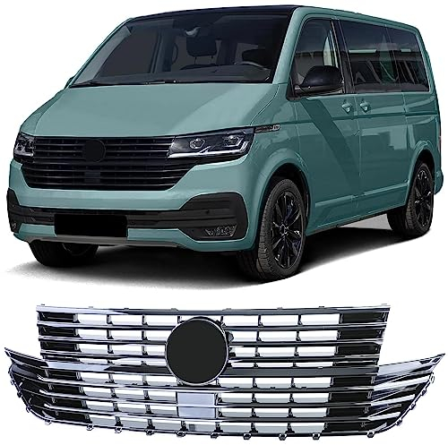 Kühlergrill Frontgrill Schwarz Glanz für VW T6.1 Bus Multivan Facelift ab 19