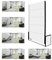 Wallbedking Vertikal (Längs) Einzelbett Studio Wandbett 120cm x 200cm (Klappbett, Schrankbett, Gästebett, Funktionsbett, Schlafzimmer)