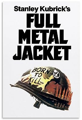UMCHU Full Metal Jacket Movie Art Poster Dekorative Malerei Leinwand Wandkunst Wohnzimmer Poster Schlafzimmer Malerei,Wandkunst Bilddruck Moderne Familienzimmer Dekor 08x12inch(20x30cm)