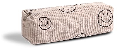 Smile Federmäppchen, leicht, klein, ästhetisch, für Büro, Uni, Schule, Aufbewahrungstasche, Beutel, Organizer, Make-up-Tasche, Kosmetiktasche, niedliches Federmäppchen für Mädchen, Jungen, Kinder
