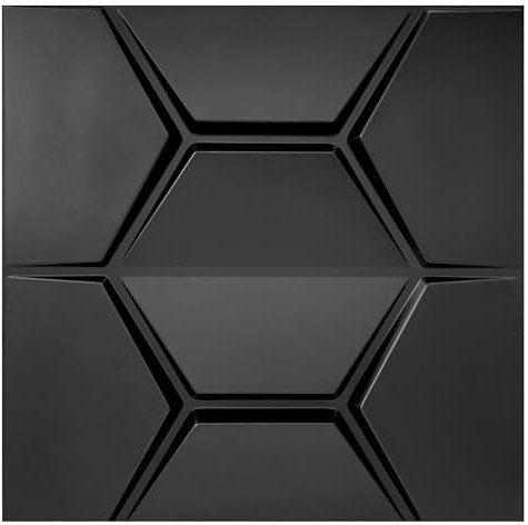 20 pièces 3D panneaux muraux & plafond, 50cm x 50cm en plastique PVC, Mur 3D, Plafond 3D, revêtement mural, Salle de jeux, 5m² - 1mm d'épaisseur