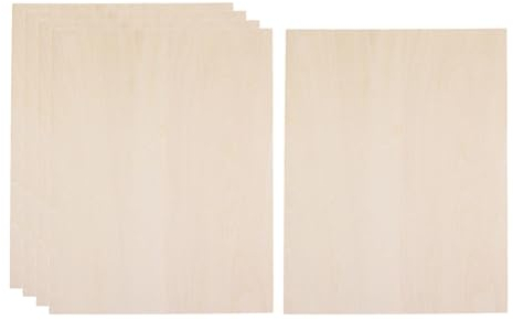 kowaku 10 Uds. de láminas de Madera, rodajas Finas de Madera, Manualidades DIY, Placa de Madera para Modelos, Hacer casa, 150mmx100mmx1mm