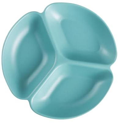 BESTonZON 1 Pc Divisor De Frutas Plato para Servir Nueces Cojines Decorativos para Sala Bandeja para Servir Dulces Cubiertos Infantiles Food Snacks Merienda Bebé Panel De Control Cerámica