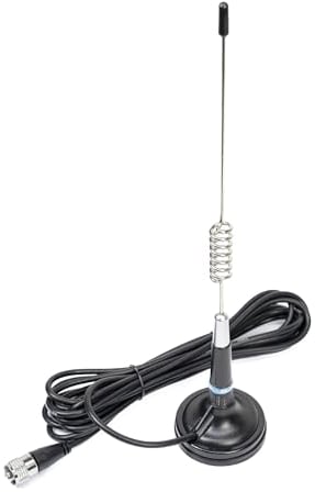 Antenna CB PNI ML29, lunghezza 29 cm, con magnete incluso diametro 70 mm e cavo RG58