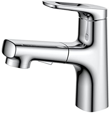 Miscelatore lavabo estraibile Rubinetto cucina con doccetta estraibile Miscelatore 2 modalità getto per cucina Lavabo bagno Miscelatore lavabo con doccia Cromo