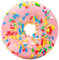 MOooy Niedliche Überwurfdecke, weiche Decke, Flanell, für alle Jahreszeiten, Couch, gemütliche Reisedecken, warme Plüschdecke für Tochter, Erwachsene, Studenten, Teenager (150 cm, Donut)