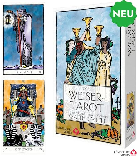 Das Weiser-Tarot - Tarot von A.E. Waite in den ursprünglichen Aquarellfarben (78 Karten illustriert von Pamela Colman Smith mit Booklet): 78 Karten und Booklet
