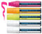 Schneider Maxx 260 Kreidestift (5 + 15 mm Strichstärke, feucht abwischbar, wasserbasiert, geruchsneutral) 5er Pack sortiert