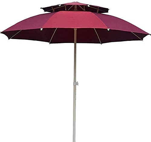 PLMNBQWE Parasol de Jardin avec manivelle et Base, Parasol de terrasse pour Table de Balcon extérieure, terrasse, arrière-Cour, Piscine