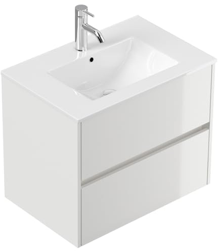 Badmöbel Taifun & Waschtisch 70cm 2 Greifraum SoftClose Auszüge