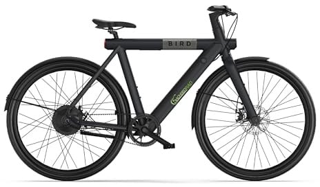 SachsenRAD xBird Urban City-Bike C6R Connect | 27.5 Zoll Modernes Design E-Bike Elektrofahrrad mit Integriertes LCD Display und StVZO LED-Leuchten für Herren Damen-Schwarz