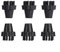 Steam Compatible Nylon Brush Set for Vaporetto Eliminate Stains with Ease (6 PACK)