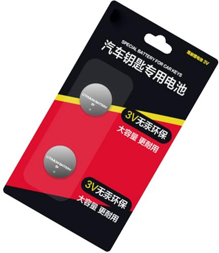 Lot de 2 piles bouton 2032 3 V haute densité d'énergie pour télécommandes et traqueurs de fitness Design anti-fuite