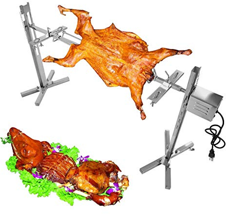 Drehbratmaschine - Rotisserie Grill für Outdoor Picknick Camping Perfekt für Huhn und Lamm