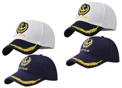YSJNHX Marineblaue Kappe, Kapitänsmütze für Herren, Bootfahren, Hydro, Einmachglas, Krug, Schlüssel, Dekoration, Knospe, Yacht, Kapitänsmütze, durchsichtiger Stimmgerät, Schlüsselanhänger,