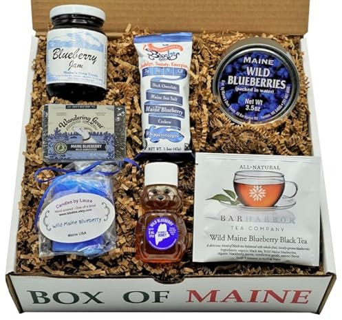 Wild Maine Blueberry Sampler Gift Pack - 7 Count - Maine Made - Great for Holidays & Birthdays