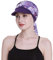 Newsboy Cap für Damen, Chemo-Kopfbedeckung mit Schal, Haarausfall, ganzjährig erhältlich, Violett, Einheitsgröße