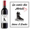 Étiquette personnalisable pour bouteille vin ou de champagne - Cuvée des Mariés - Décoration mariage