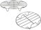 Thstheaven 2 set di griglie rotonde in acciaio inox per cottura a vapore e raffreddamento per friggitrice ad aria, pentola a pressione istantanea (20 cm x 2)