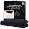 Queen Black Waterproof Fitted Massage Sheet Safe Against Oil Hypoallergenic 152 X 203 +35cm