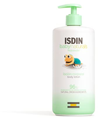 ISDIN Baby Naturals Loción Hidratante Corporal para Bebé con Un 96% de Ingredientes de Origen Natural, 750 Mililitros
