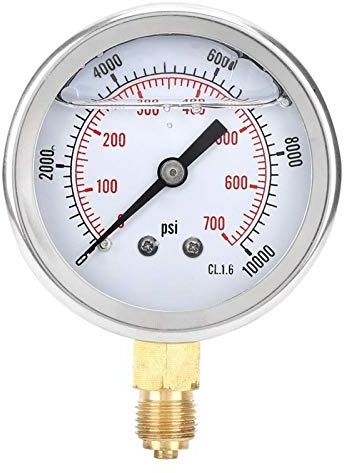 Jeanoko Manometer Radial Manometer TS‑PGG604-700bar Druckmesser für Maschinenabteilungen