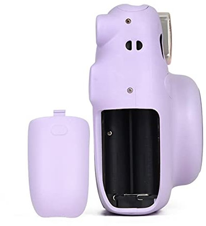 Kimyoaee Cache batterie pour appareil photo instantané Fujifilm Instax Mini 11 - Remplacement ou sauvegarde (violet lilas)