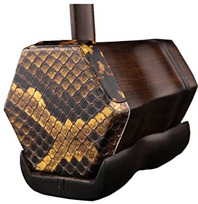 WNWN Professionelle Schwarze Palisander-Erhu-chinesische musikalische Violine voller Set von Zubehör Erhu-Instrument