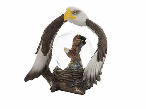ES Glitzerkugel Weißkopfseeadler, Schneekugel Tier Tiere Schneekugeln Adler, Vogel