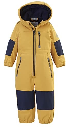 first instinct by killtec Jungen Fiow 35 Mns Onpc Softshell Overall mit Kapuze, dark sun, 122/128 EU