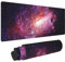 Galaxy XL Großes Gaming-Mauspad mit genähten Kanten, rutschfestes, verlängertes großes langes Mauspad Schreibtischunterlage für Laptop, Tastatur, 80 x 20 cm (Starfield Cosmos Art)
