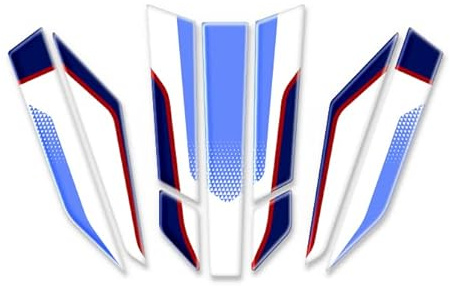 ADESIVO PARAFANGO ANTERIORE RESINA 3D COMPATIBILE CON HONDA TRANSALP XL750 2022 ON AD-P-TRA (Tricolore)