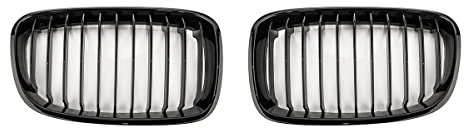LST Frontziergitter Nieren Einsteg Schwarz glänzend kompatibel mit BMW 1er F20 F21 VAN 2011-2015