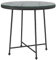 vidaXL Esstisch Gartentisch Terrassentisch Garten Terrasse Bistrotisch Gartenmöbel Balkontisch Glastisch Tisch Stahlrahmen Schwarz Ø80cm Hartglas Stahl