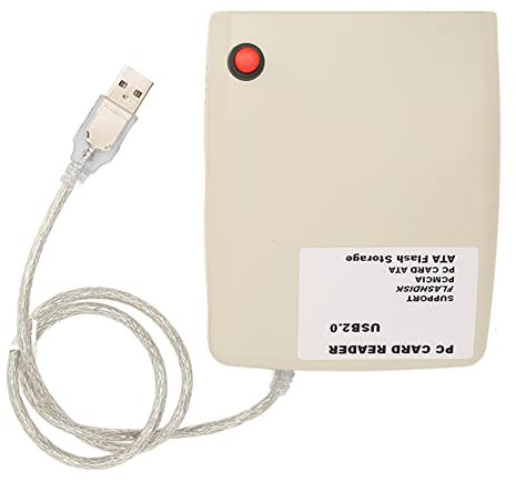 Vikye Lector de Tarjetas PCMCIA, Adaptador de Lector de Tarjetas ATA de Transmisión Estable de 68 Pines 20G de Alta Velocidad USB 2.0 para Leer Datos de Tarjeta de Memoria de PC