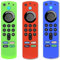 Pinowu Cover per telecomando Firestick (3 pezzi) compatibili con telecomando vocale Alexa (3a generazione) con Fire TV Stick 4K (Glow in The Dark), custodie in silicone con cordino (verde)