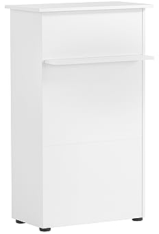 Schildmeyer Empfangstresen 155642, weiß matt, 65,8 x 44 x 110,5 cm