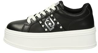 Liu Jo Sneakers Platform con Perle da Donna (Nero, Numeric_39)