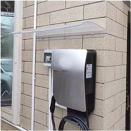 KGUDYS Fenster Vordach,Tür-Fenster-Vordach,Transparent Polycarbonat Eingangsüberdachug,40-360cm Breit,Geräuschloses Regenschutz Abdeckung,Uv Schutz Gewölbtes Vordach,40x70cm/16x28in