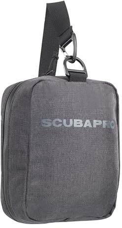 SCUBAPRO Definition Mask 2 Dive Bag with Webbing Strap for Scuba Diving Gear, Premium Recycled Two-Tone Gray Fabric