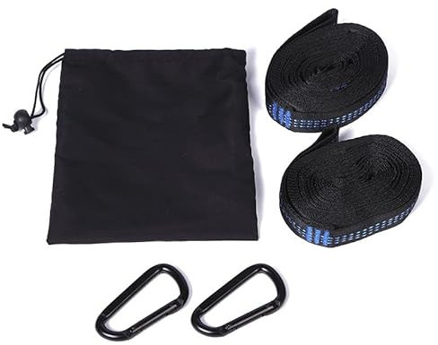 HERCHR Polyester Strap, 3 Meters Long Pilates Belt Outdoor Hammock Straps Tree Tie Rope High Load Bearing Webbing Sling for Climbing Outdoors Indoors Crafting DIY(3m)