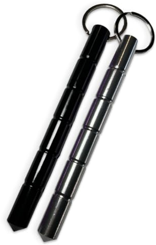 Kubotan Selbstverteidigung as Set von 2 Multifunktions-Schlüsselanhängern zur Selbstverteidigung - Legal Waffen zur persönlichen Verteidigung und Abwehr (2 Zylinder)