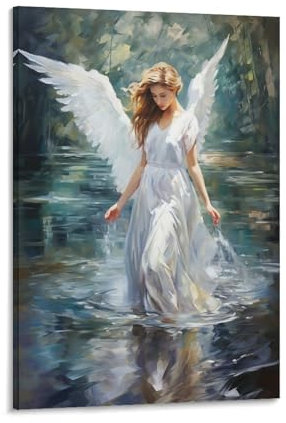 KeAan Angel Leinwanddruck Kunstdruck, Poster, Für Büro, Schlafzimmer, Cafe, Dekoration Mit 12x18inch(30x45cm)