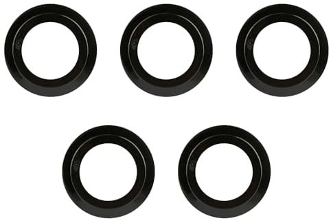 Tabanzhe 5 PCS Sink Plug Seal O-Rings Washers,Kitchen Drain Sealing Universal Rubber Sink Plug Strainer Replacement Fitting,Sink Waste Basin Bath Plug Seal Accessories for Basket Strainer(black)