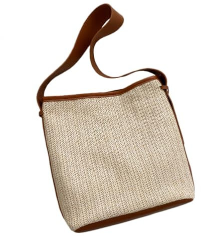 VALICLUD Schultertaschen Kleidertaschen Zur Aufbewahrung Lagerung Einfache Tasche Schulter Tasche Gewebte Tasche Aufbewahrungstaschen ?e- Kapazit?t Tasche Modisch Lagerzubehör Weben