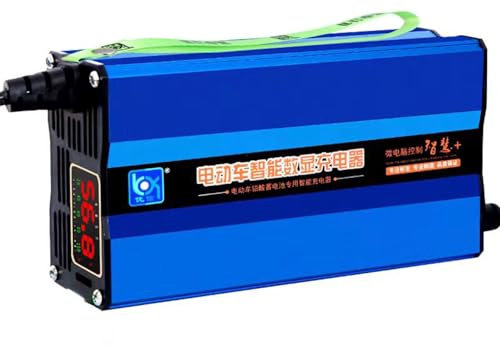 Elecharger Golf Cart Battery Charger 12V 24V 36V 48V 60V 72V Lead-acid Battery Fast Charger 5A 8A 10A 12A for Forklift for Supermarket Automatic Floor Washing Machine (12V Lead-acid, 5A)