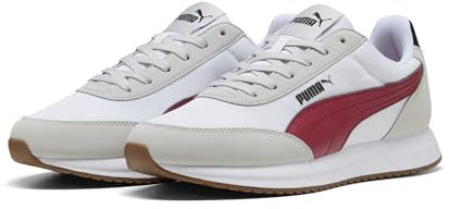 PUMA Mixte R78 LIGHTWIND Basket, Cool Light Gray-Dark Crimson White, 45 EU