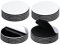 Rusoz 20 Pair Double Sided Sticky Pads, Number Plate Sticky Pads Heavy Duty Black Round 50mm Mounting Sticky Dots Self Adhesive, No Nail Picture Hanging Strips for Home School and Office DIY Projects