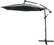 Sonnenschirm Ampelschirm mit LED Beleuchtung 3m 300cm Gartenschirm Kurbelschirm Garten 360 Drehung Wickelkurbel Kippfunktion 24 Solarbetrieb LED Lichter UV Schützend Wasserdichter Regenchutz
